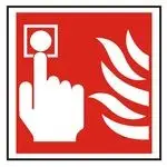 Fire alarm sign call point symbol
