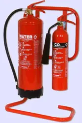 stand for 2 extinguishers