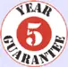 5 year guarantee