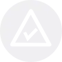 tick in triangel icon