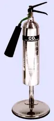 stand holding co2 fire extinguisher